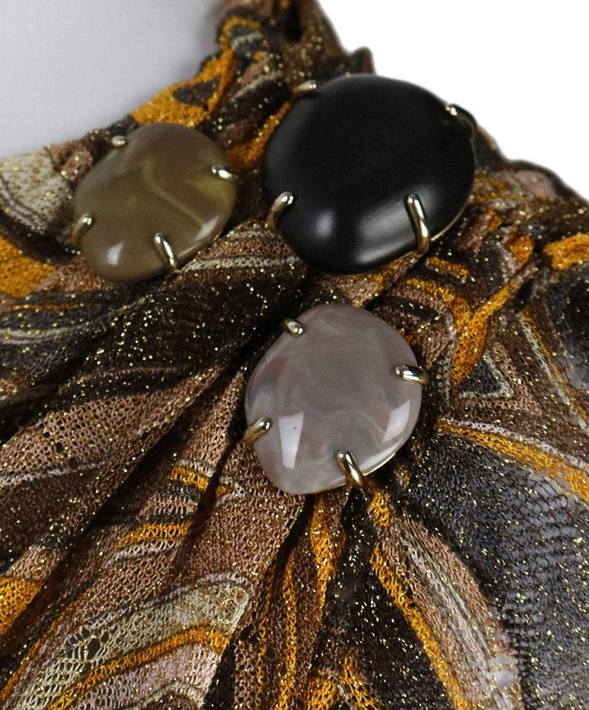 Missoni Brown Beaded Knit Tunic sz 4 - Michael's Consignment NYC
