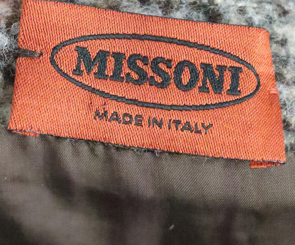 Missoni Size 4 Brown White Wool Skirt - Michael's Consignment NYC