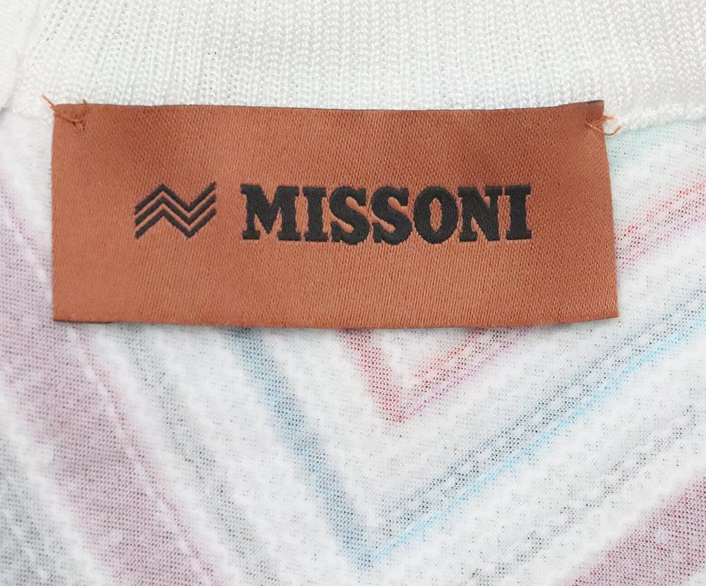 Missoni White Sequin Dress w/ Multicolor Stripes sz 4 - Michael's Consignment NYC