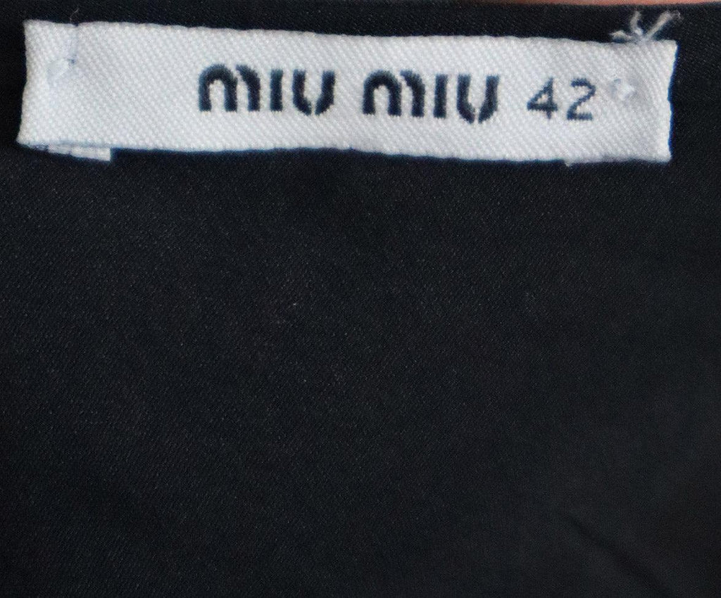 Miu Miu Black Silk Dress sz 6 - Michael's Consignment NYC