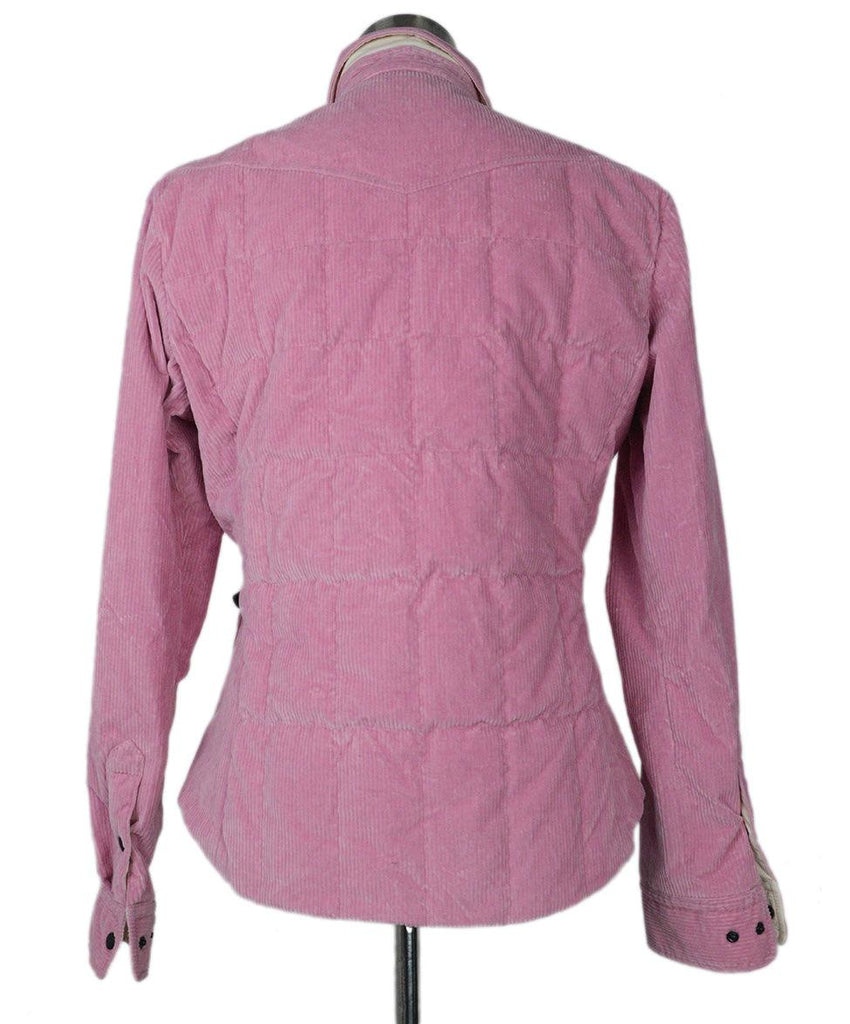 Moncler Pink Corduroy & Down Coat sz 6 - Michael's Consignment NYC