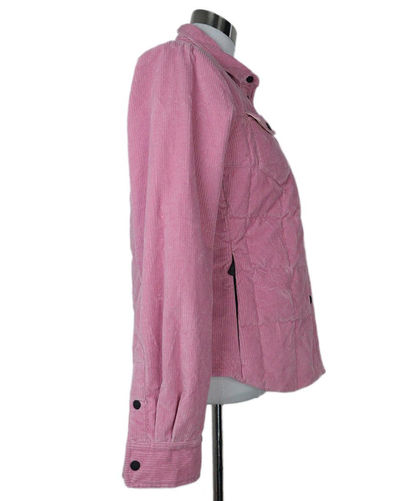Moncler Pink Corduroy & Down Coat sz 6 - Michael's Consignment NYC