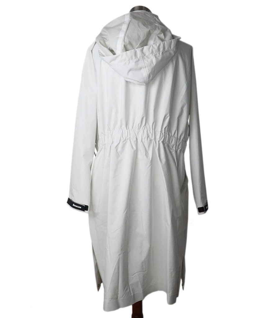 Moncler White Trench Coat sz 6 - Michael's Consignment NYC