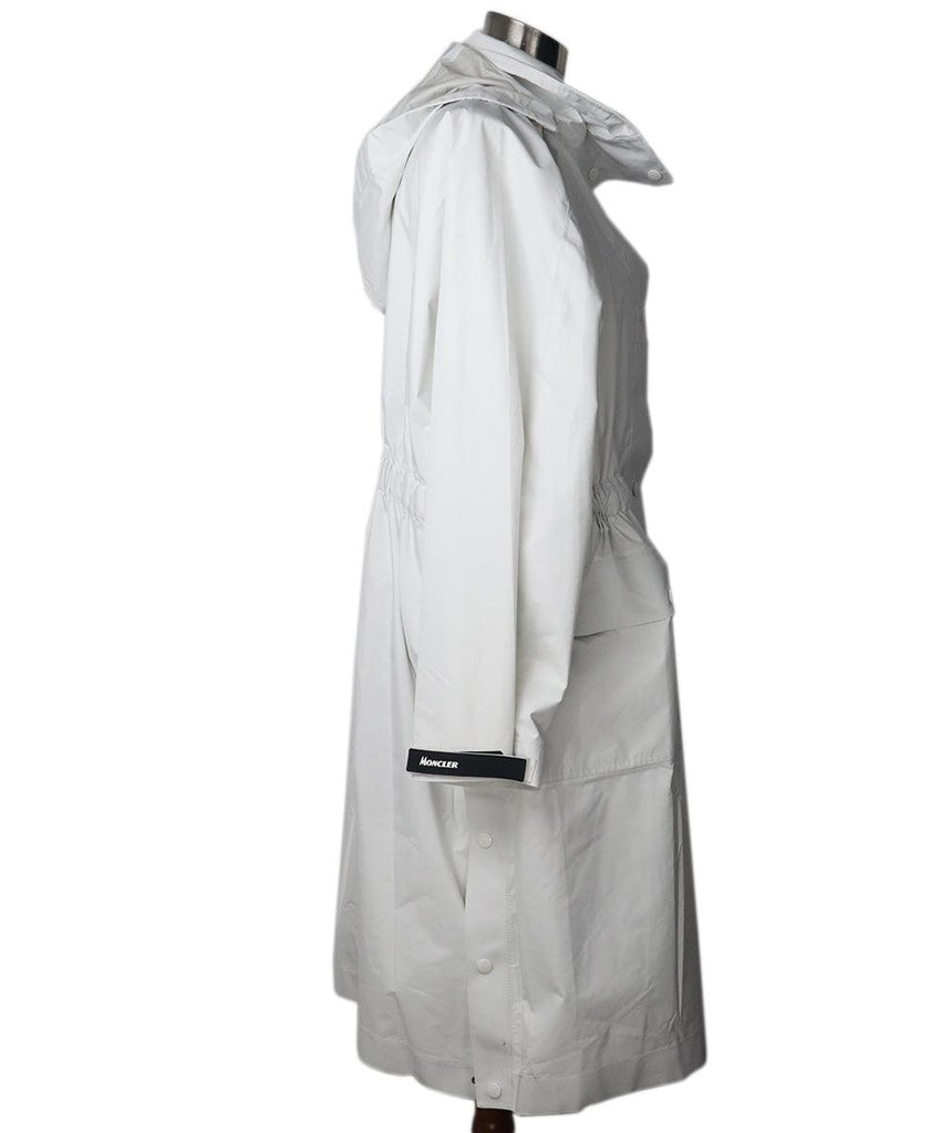 Moncler White Trench Coat sz 6 - Michael's Consignment NYC
