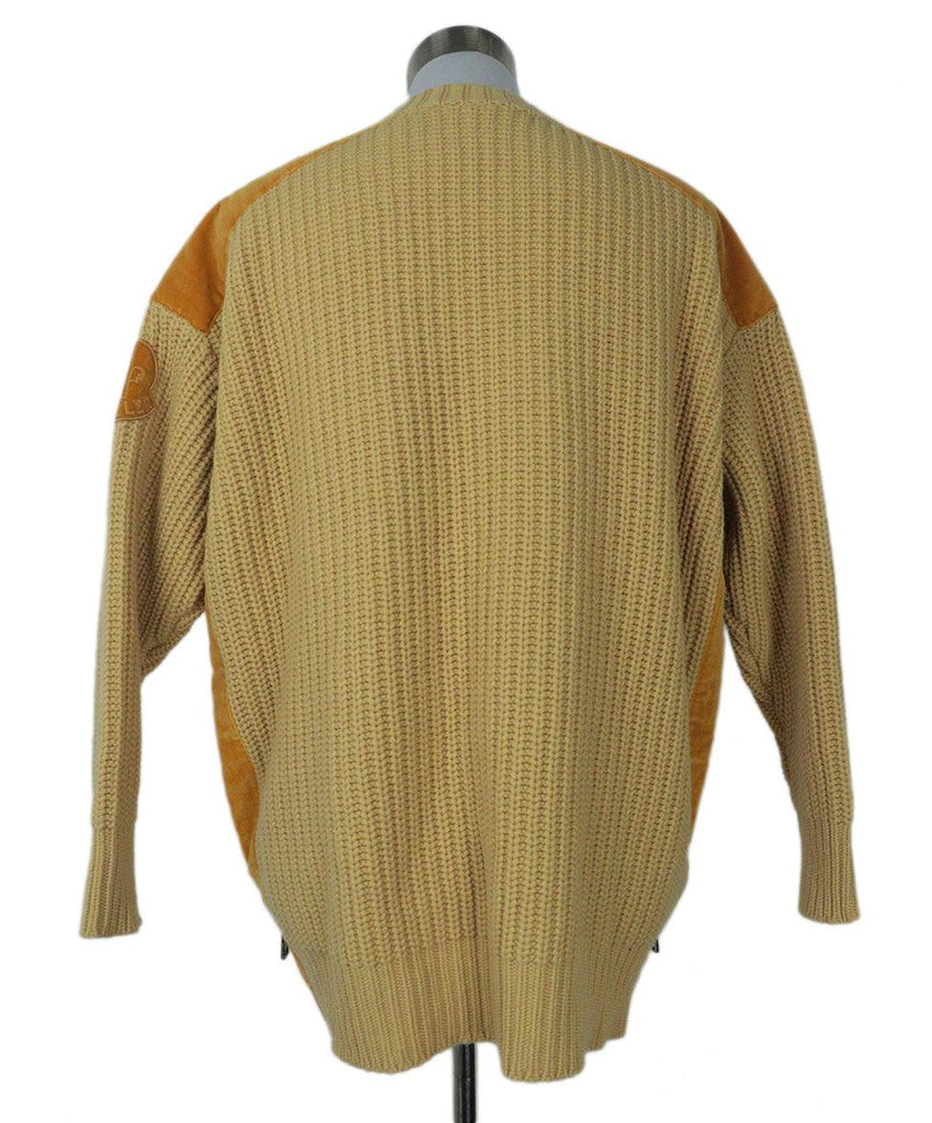 Moncler Yellow Sweater w/ Zipper Trim sz 4 - Michael's Consignment NYC