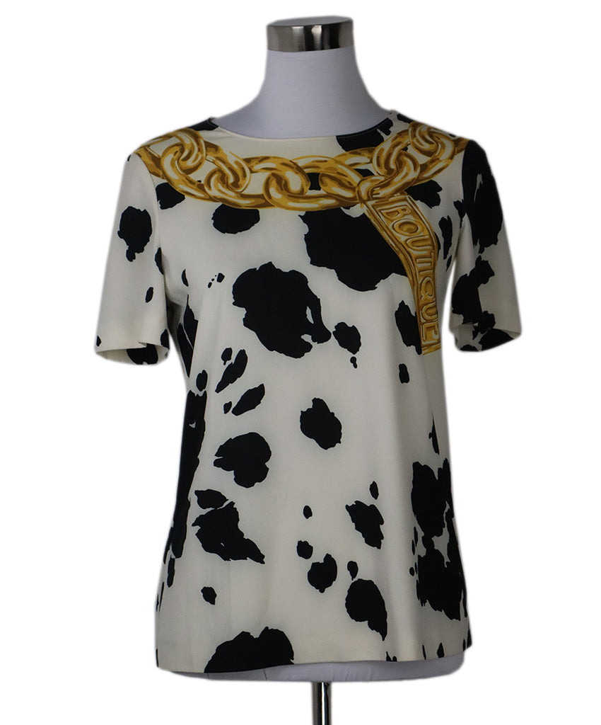 Moschino B&W Print Blouse sz 4 - Michael's Consignment NYC