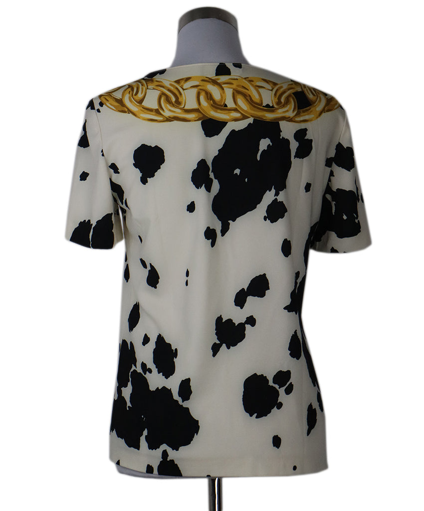 Moschino B&W Print Blouse sz 4 - Michael's Consignment NYC