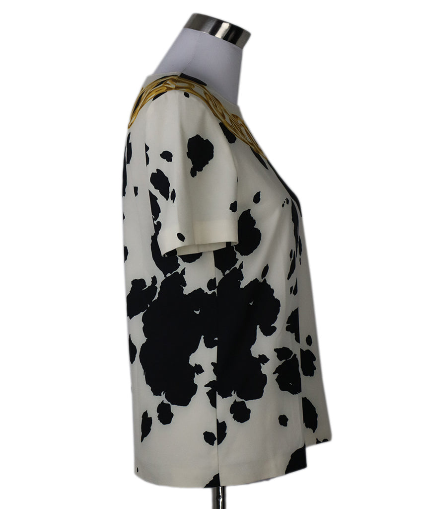 Moschino B&W Print Blouse sz 4 - Michael's Consignment NYC