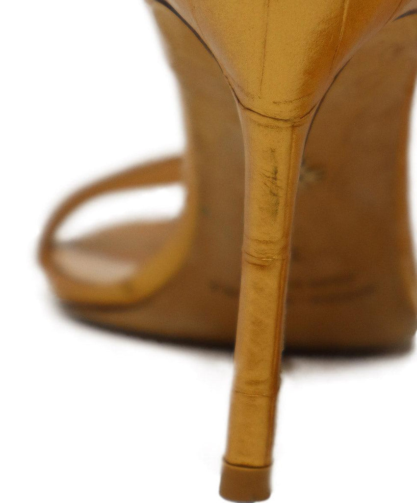 Nancy Gonzalez Gold Crocodile Sandals sz 9 - Michael's Consignment NYC