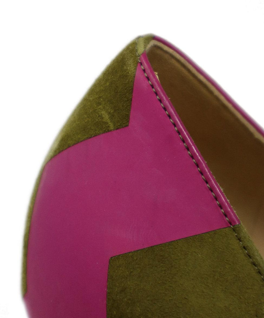 Nicholas Kirkwood Pink & Olive Leather Heels sz 8.5 - Michael's Consignment NYC