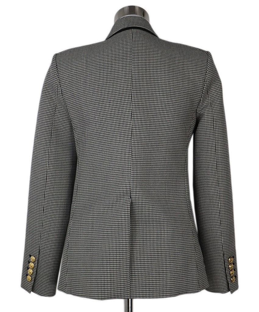 Nili Lotan B&W Wool Houndstooth Blazer Jacket sz 6 - Michael's Consignment NYC