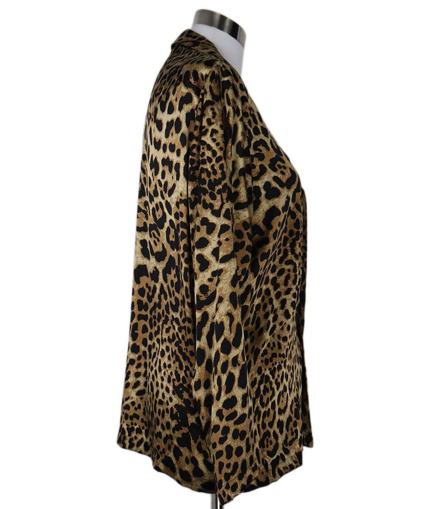 Nili Lotan Leopard Print Silk Blouse sz 4 - Michael's Consignment NYC