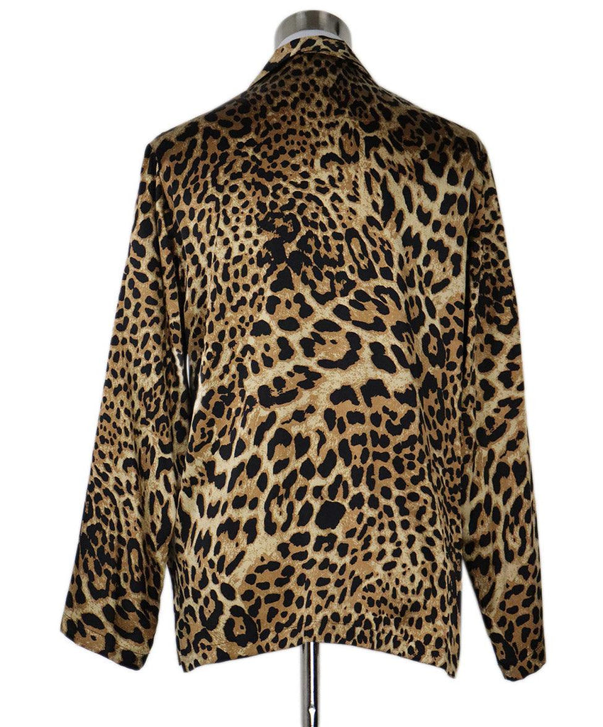 Nili Lotan Leopard Print Silk Blouse sz 4 - Michael's Consignment NYC