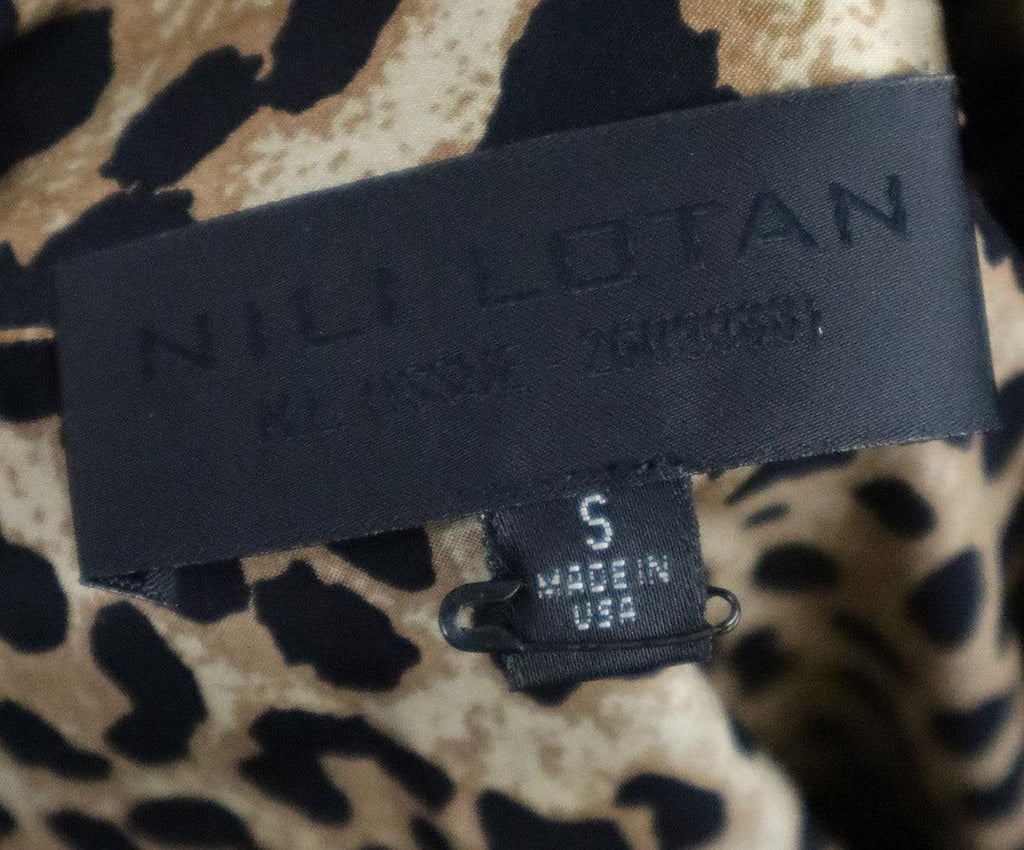 Nili Lotan Leopard Print Silk Blouse sz 4 - Michael's Consignment NYC