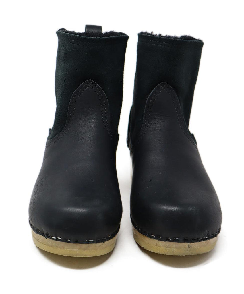 No.6 Black Shearling Booties sz 8 - Michael's Consignment NYC