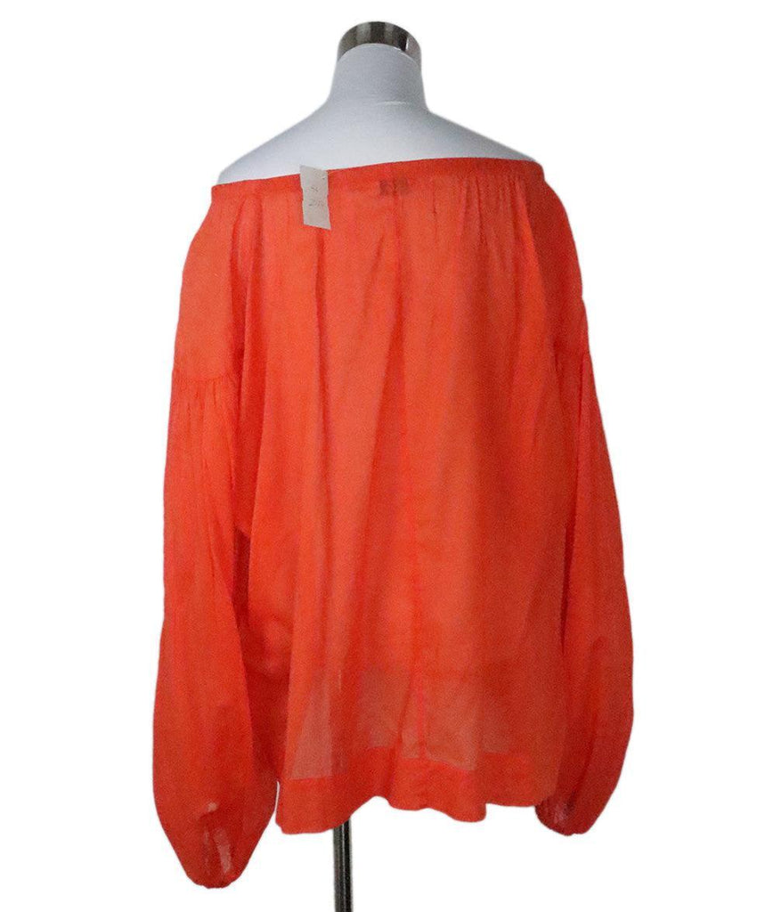 Orange Cotton Blouse sz 8 - Michael's Consignment NYC