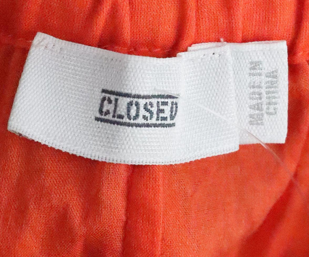 Orange Cotton Blouse sz 8 - Michael's Consignment NYC