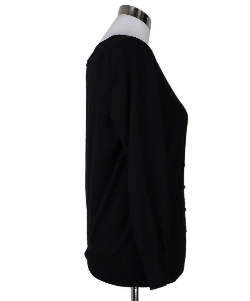 Oscar De La Renta Black Cashmere Sweater Set sz 8 - Michael's Consignment NYC