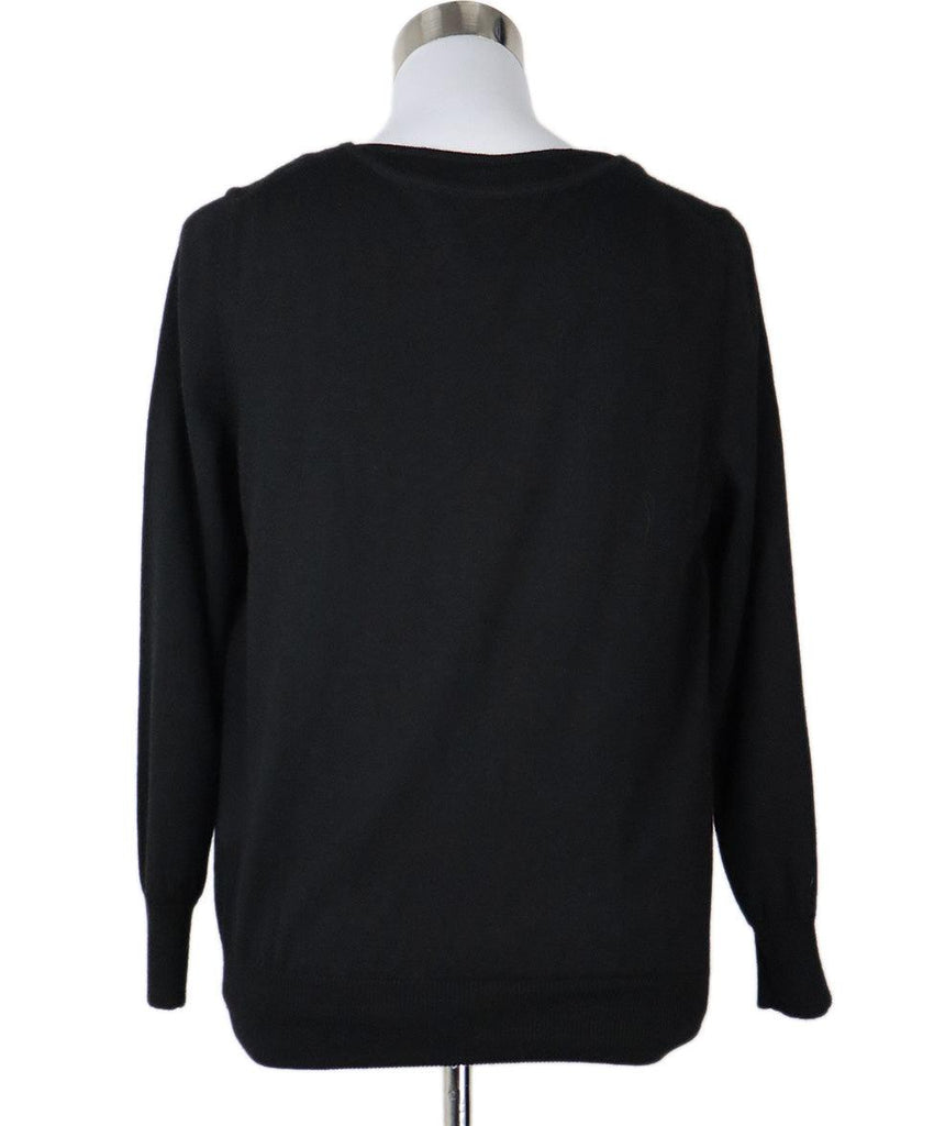 Oscar De La Renta Black Cashmere Sweater Set sz 8 - Michael's Consignment NYC