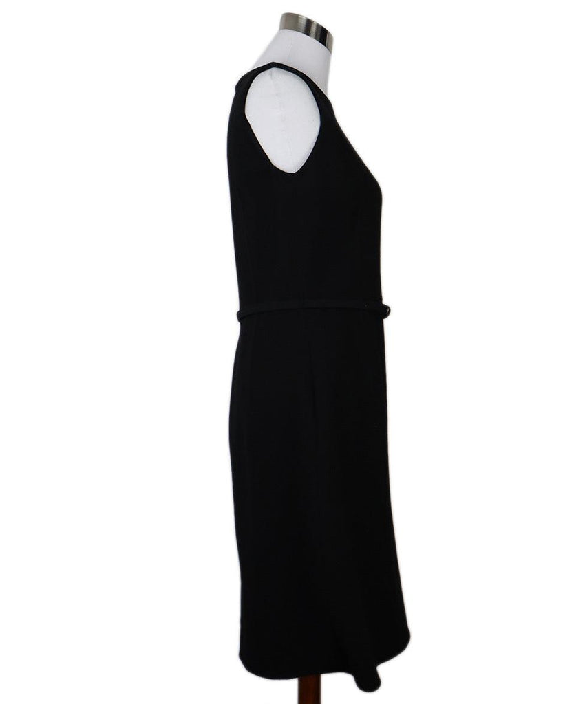 Oscar De La Renta Black Wool Dress sz 12 - Michael's Consignment NYC