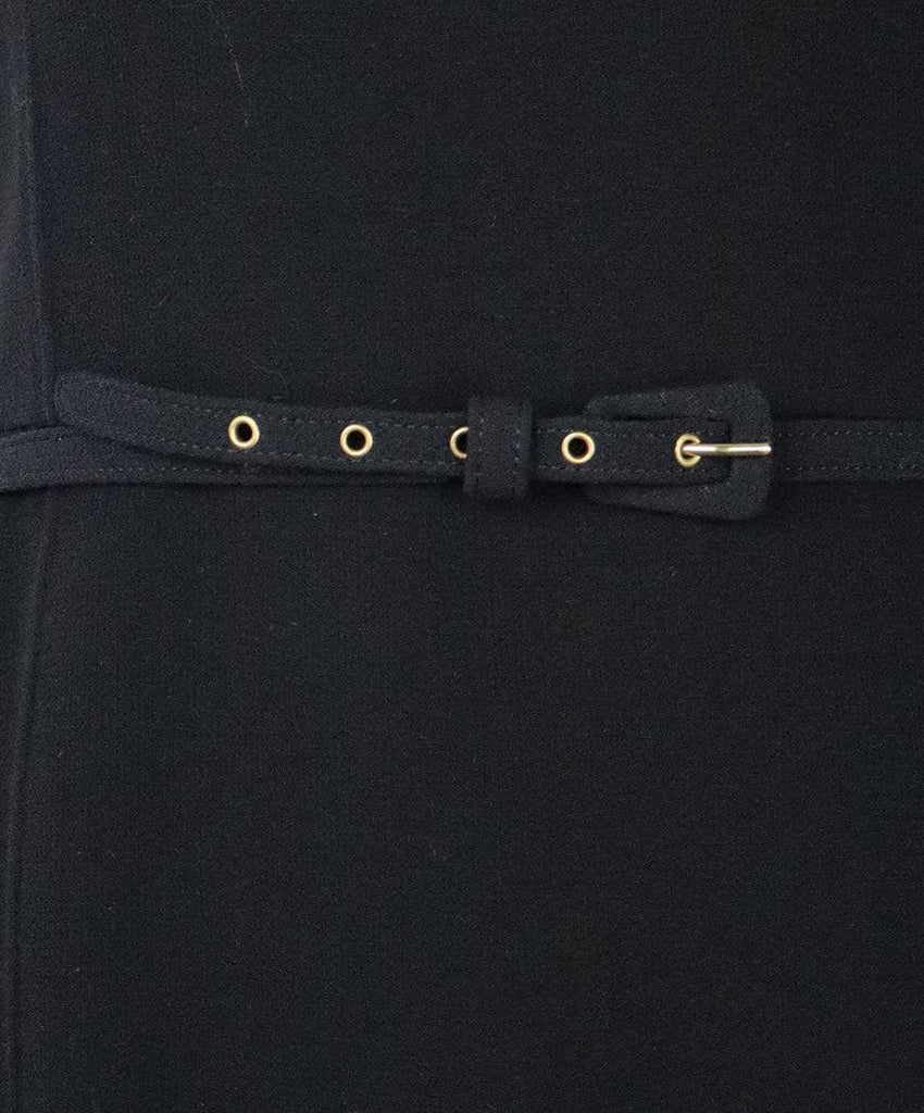 Oscar De La Renta Black Wool Dress sz 12 - Michael's Consignment NYC