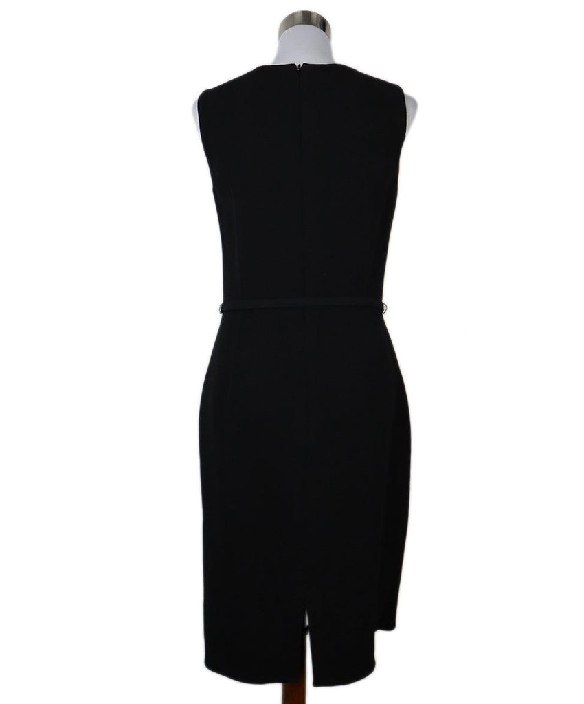 Oscar De La Renta Black Wool Dress sz 12 - Michael's Consignment NYC
