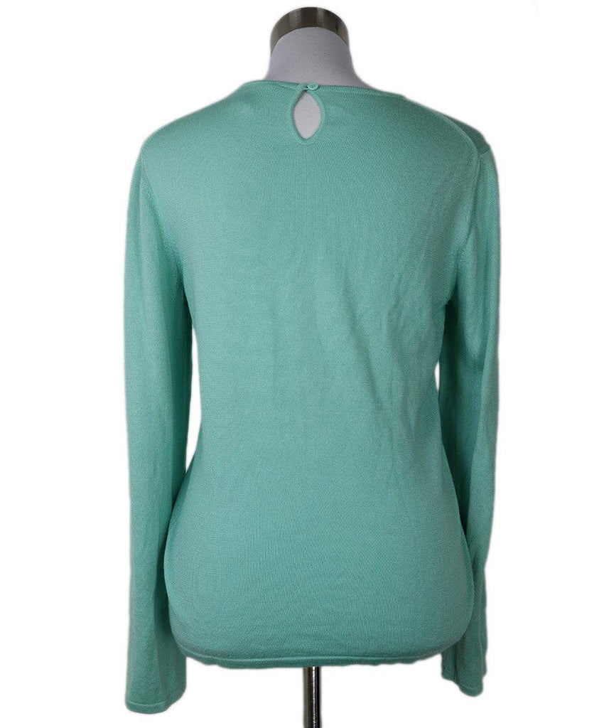 Oscar De La Renta Mint Cashmere Sweater sz 8 - Michael's Consignment NYC
