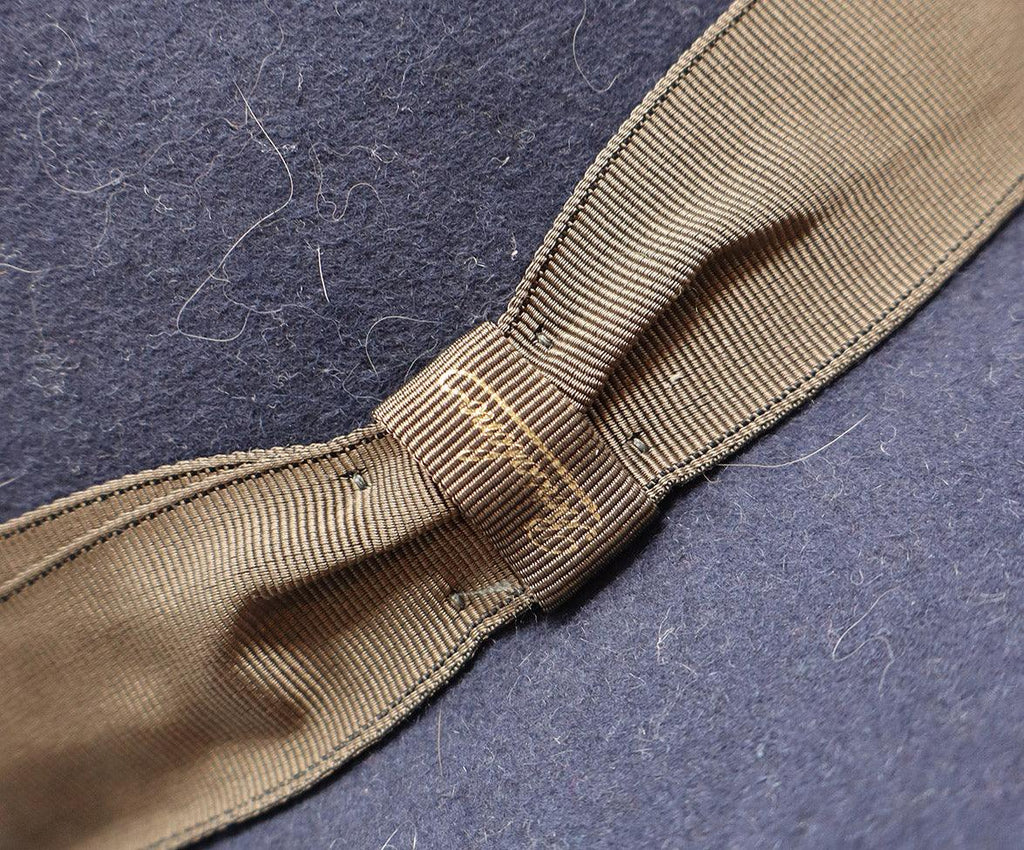 Paris Grey & Brown Trim Hat - Michael's Consignment NYC