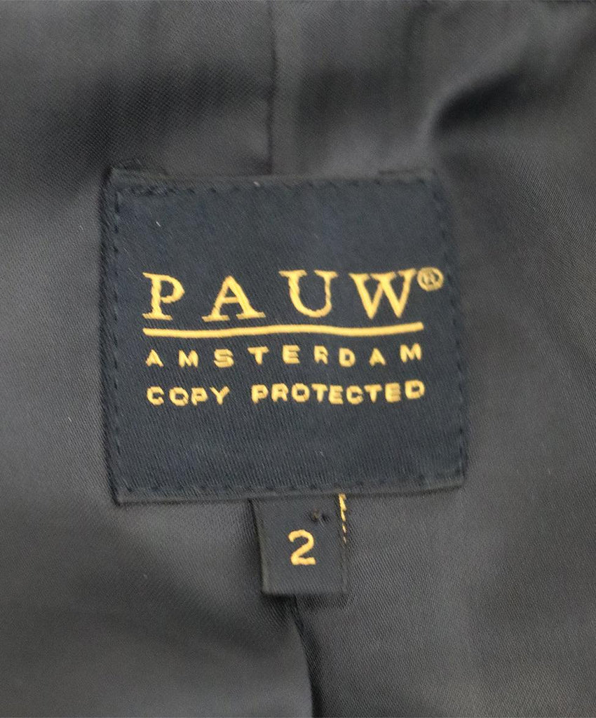 Pauw Navy Wool Coat w/ Belt sz 2 - Michael's Consignment NYC