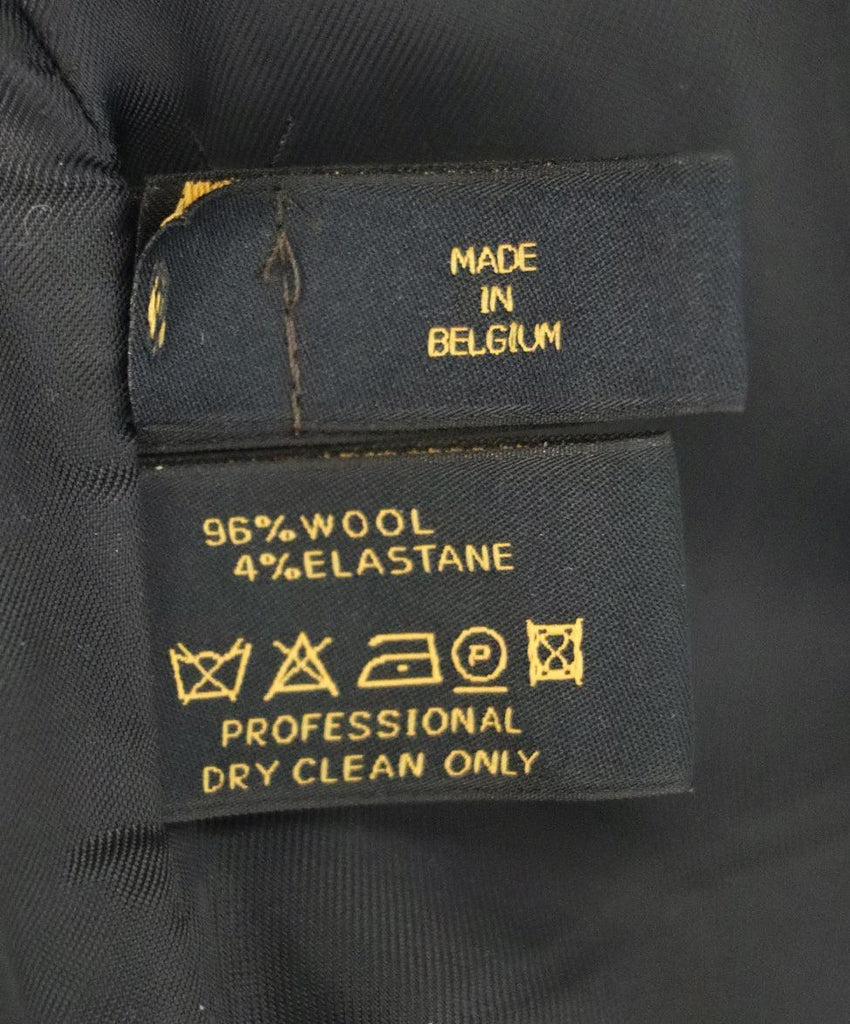 Pauw Navy Wool Coat w/ Belt sz 2 - Michael's Consignment NYC