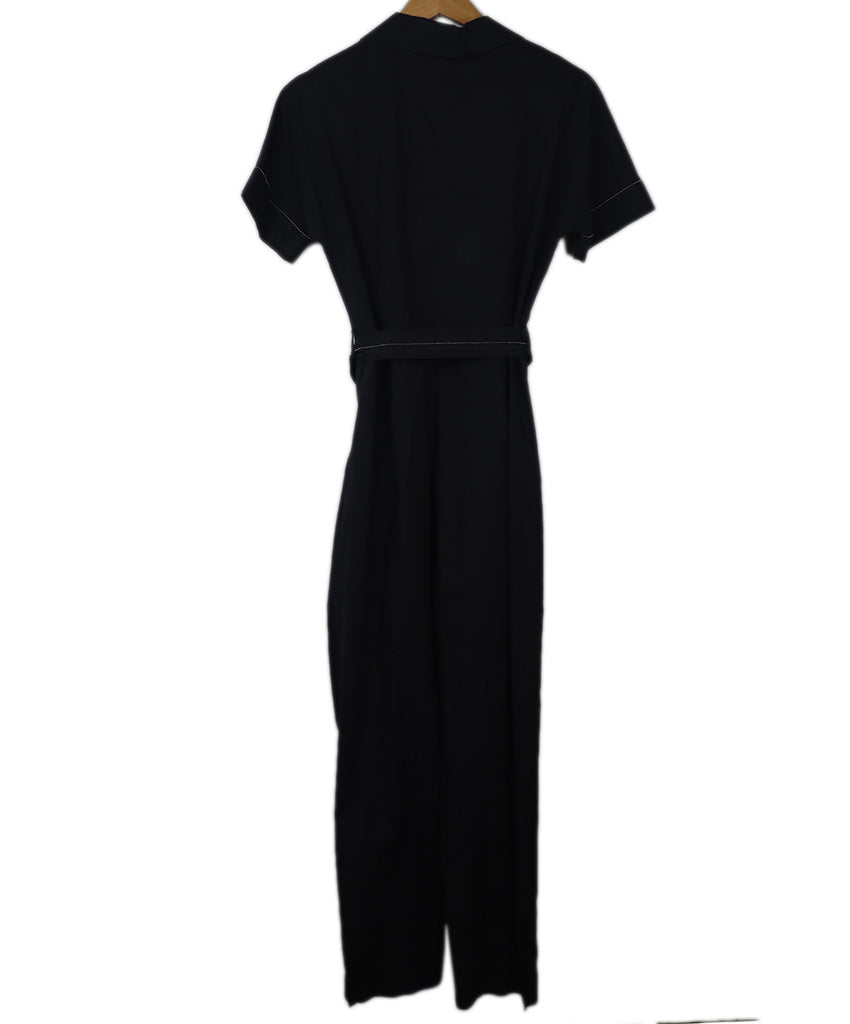 Peserico Navy Cotton Jumpsuit sz 6 - Michael's Consignment NYC
