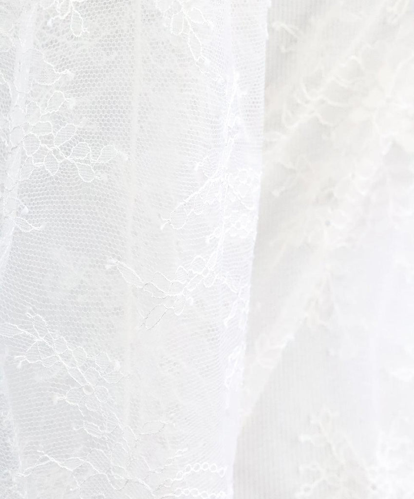 Philosophy White Lace Ruffle Blouse sz 4 - Michael's Consignment NYC