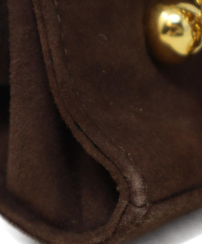 Picasso Vintage Brown Suede Handbag - Michael's Consignment NYC