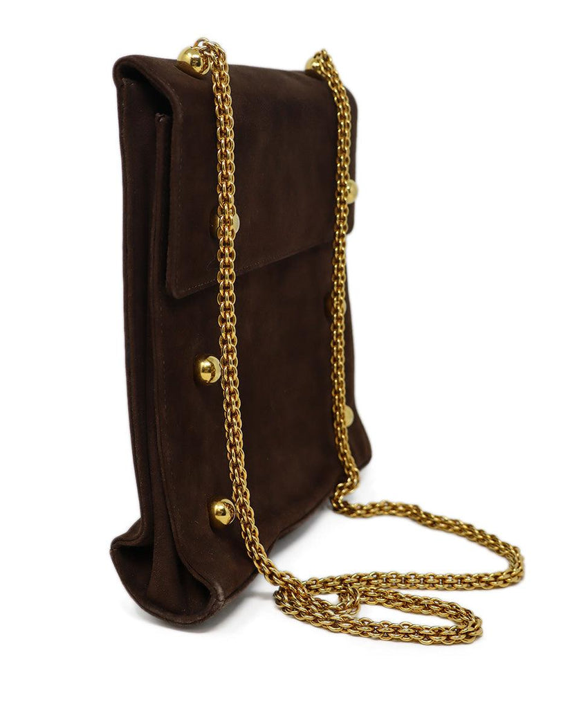 Picasso Vintage Brown Suede Handbag - Michael's Consignment NYC