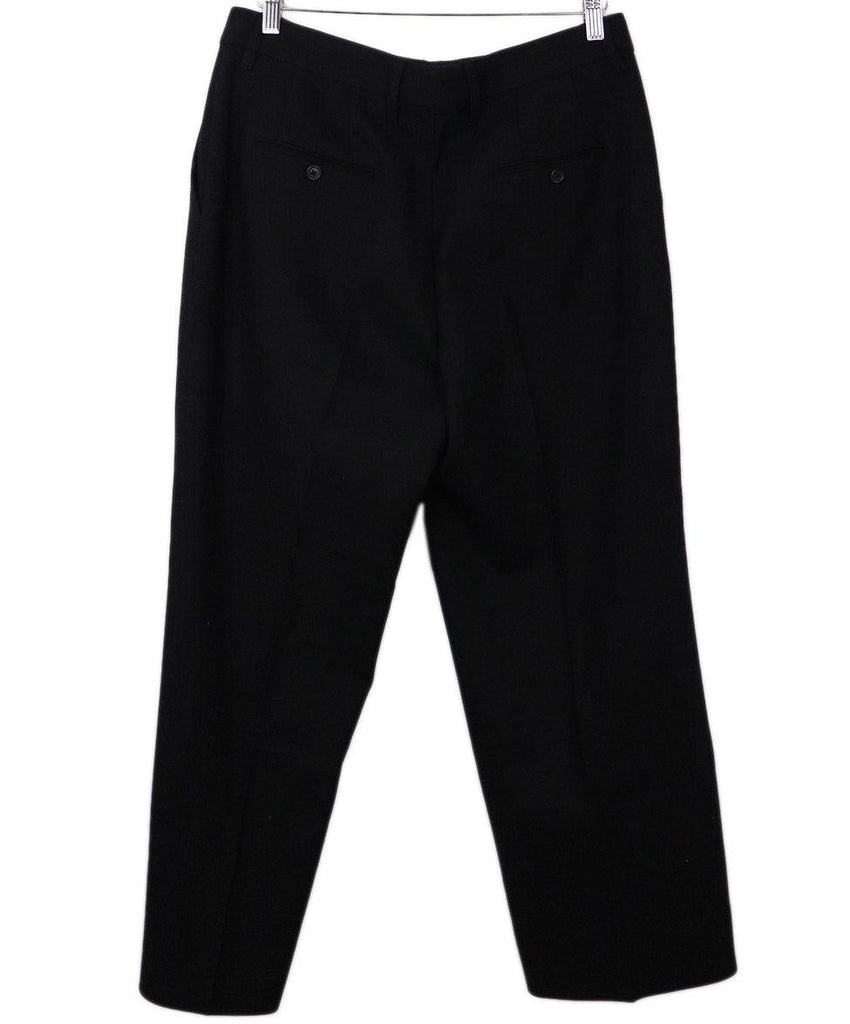Prada Black Wool Pants sz 12 - Michael's Consignment NYC