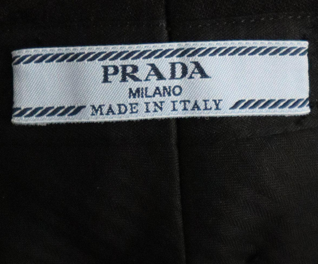 Prada Black Wool Pants sz 12 - Michael's Consignment NYC