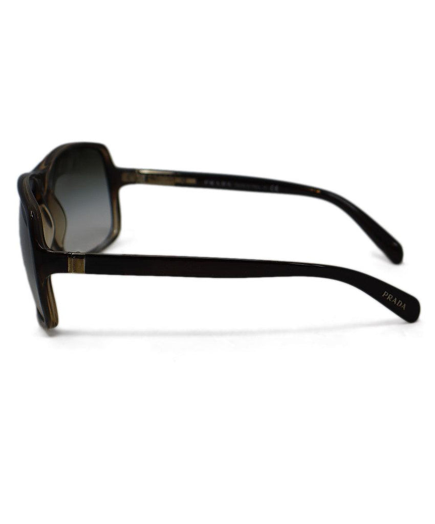Prada Brown Plastic Sunglasses - Michael's Consignment NYC