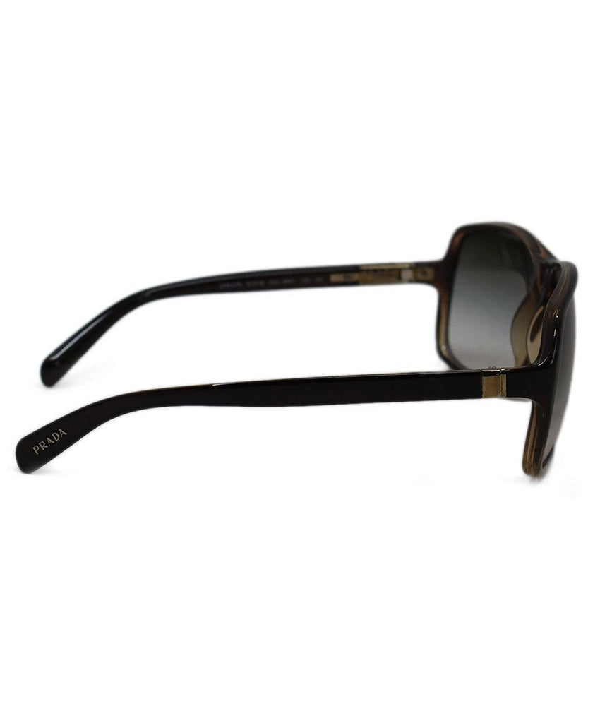 Prada Brown Plastic Sunglasses - Michael's Consignment NYC