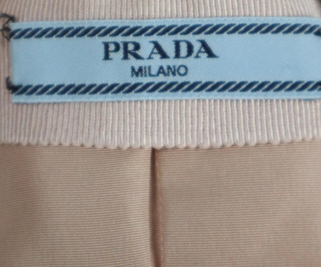 Prada Pink & Beige Trim Silk Skirt sz 6 - Michael's Consignment NYC