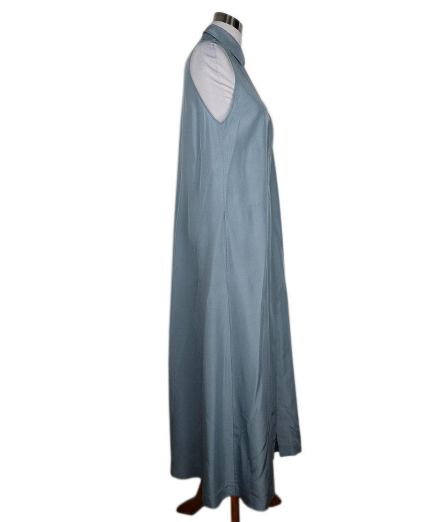 Prada Sleeveless Blue Silk Dress sz 8 - Michael's Consignment NYC