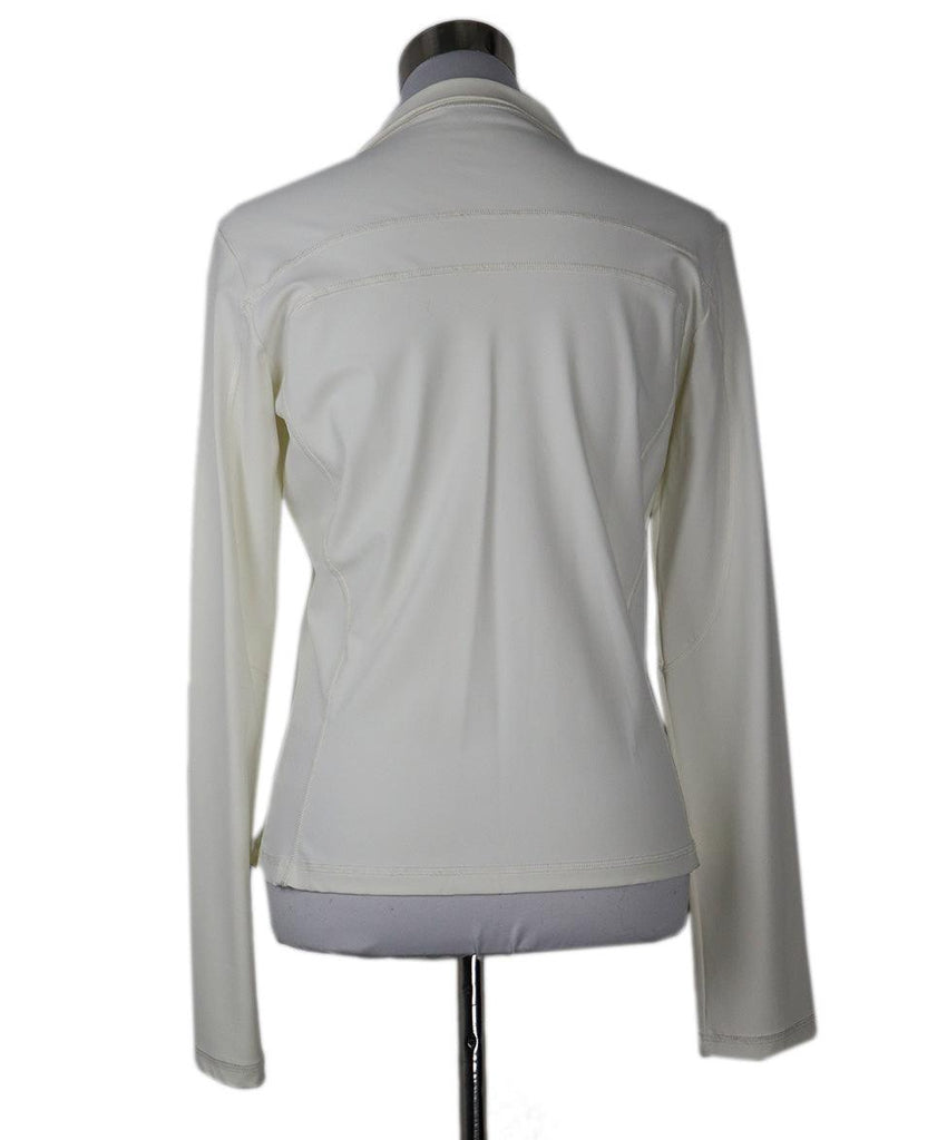 Prada Sport White Zip Up Jacket sz 6 - Michael's Consignment NYC