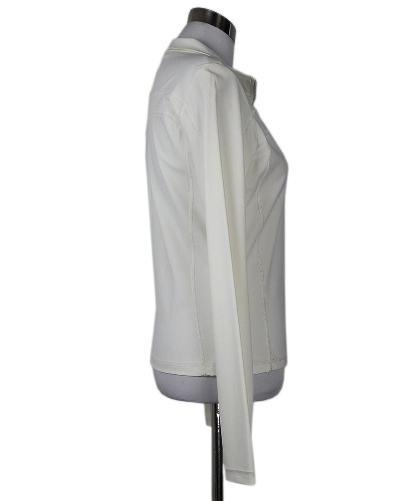 Prada Sport White Zip Up Jacket sz 6 - Michael's Consignment NYC