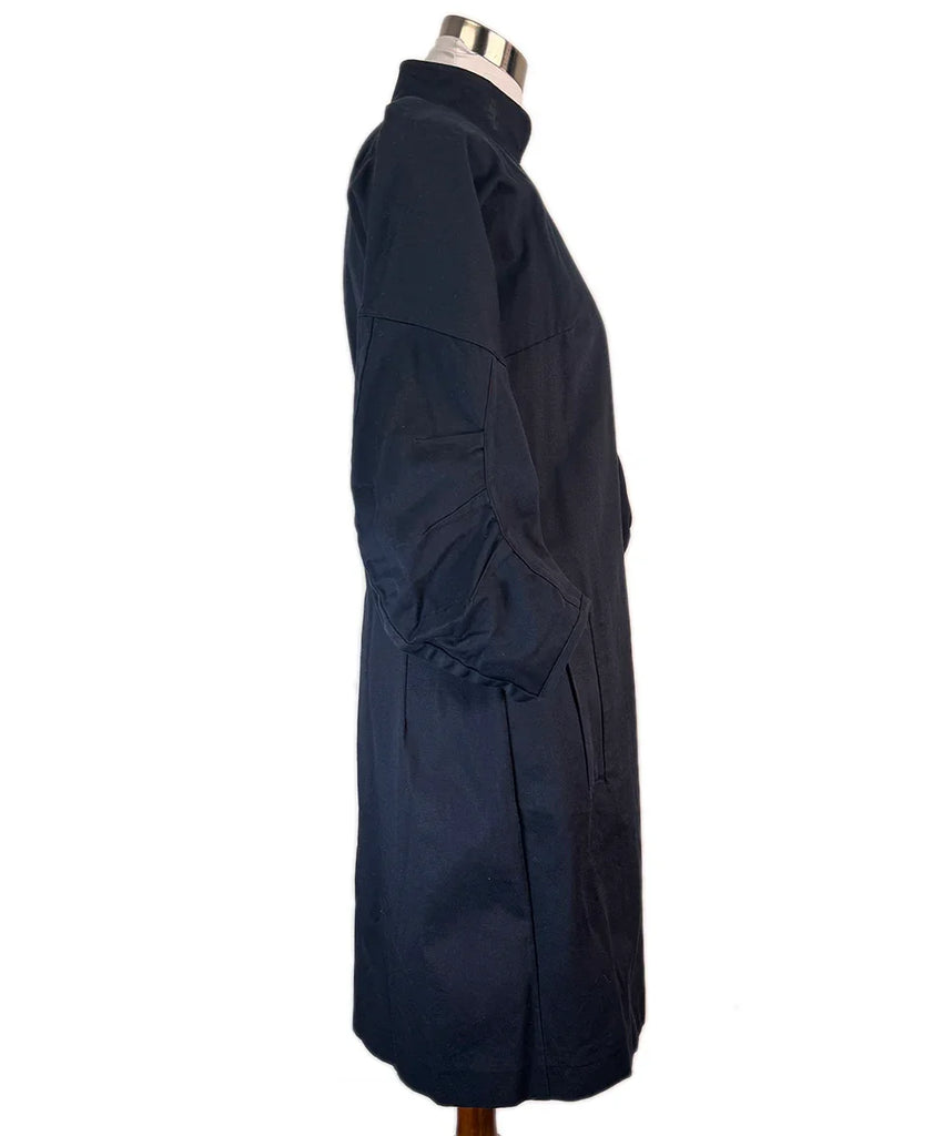Prada Navy Trench Coat sz 42 l Michael's Luxury Consignment