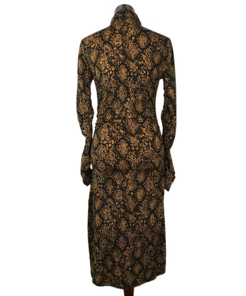 Proenza Schouler Black & Yellow Print Dress sz 2 - Michael's Consignment NYC