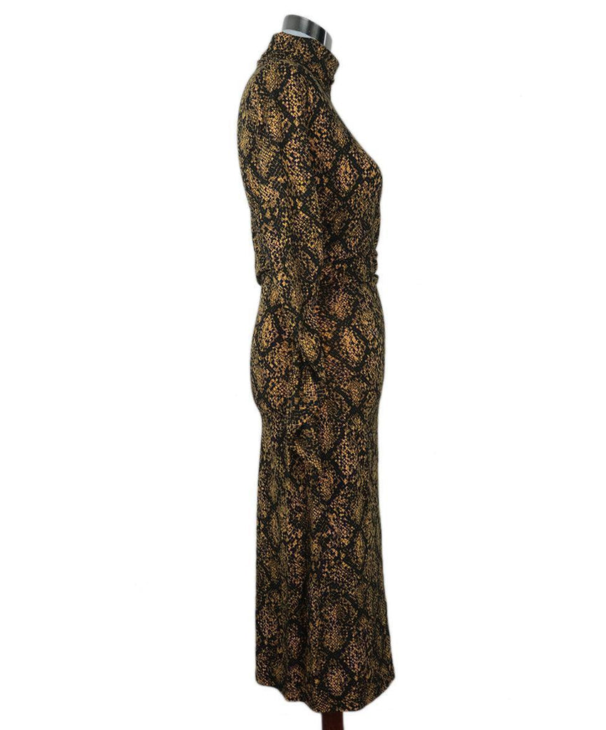 Proenza Schouler Black & Yellow Print Dress sz 2 - Michael's Consignment NYC