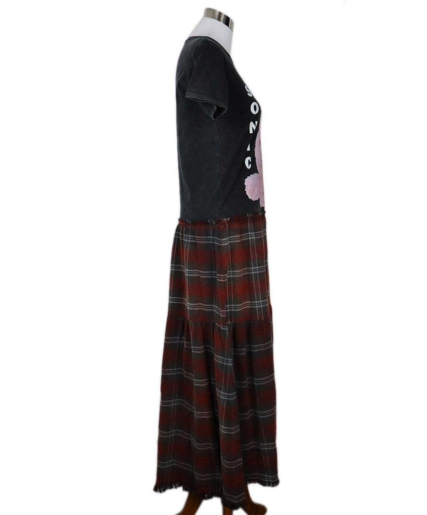 R 13 Black Cotton & Red Plaid Dress sz 10 - Michael's Consignment NYC