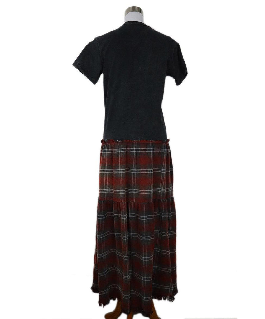 R 13 Black Cotton & Red Plaid Dress sz 10 - Michael's Consignment NYC