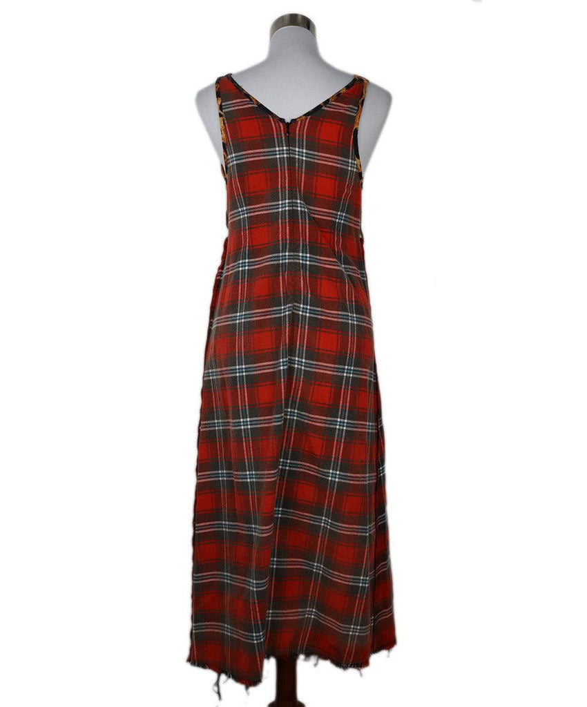 R 13 Plaid & Leopard Print Flannel Dress sz 2 - Michael's Consignment NYC