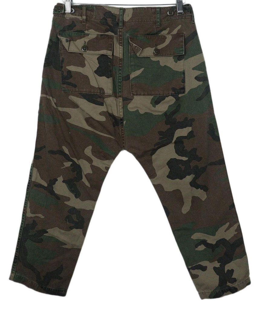 R13 Green Camouflage Print Pants sz 4 - Michael's Consignment NYC