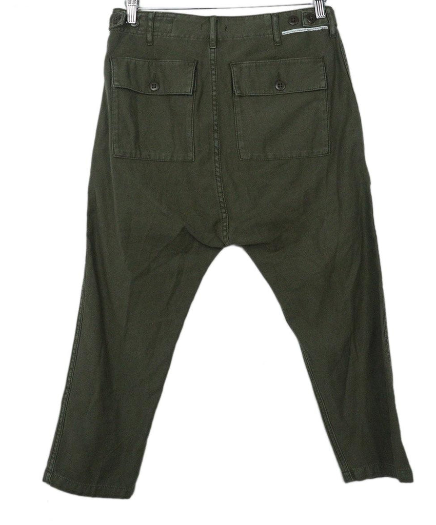 R13 Olive Green Cotton Pants sz 4 - Michael's Consignment NYC